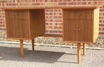 Mid-20th Century Walnut Kneehole Desk