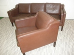 Danish Borge Mogensen Style 3 seater Sofa & Armchair 