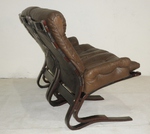 Elsa & Nordahl Solheim – 1960s High back Leather Sofa / Chair Set 