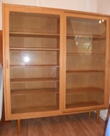 Danish Hundevad & Co Light Oak Glazed Bookcase