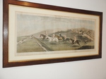 Pair – Oak Framed Hunting Prints         (Ref: Antique Prints)