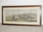 Pair – Oak Framed Hunting Prints         (Ref: Antique Prints)