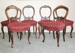 Victorian Mahogany Balloon Back Chairs 