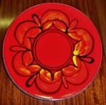 Poole Delphis No. 5 Charger : Paintress: Jean Millership