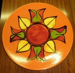 Poole Delphis No. 5 Charger : Paintress: Andree Fontana