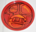 Poole Delphis No. 4A Plate : Paintress: Carol Cutler