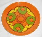 Poole Delphis No. 4A Plate : Paintress: Beverley Mantel