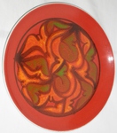 Poole Delphis No. 4A Plate : Paintress: Pamela Bevan