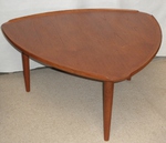 Danish Teak Triangular Occasional Table (Guitar Pick or Plectrum style)
