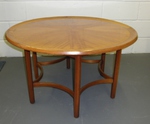 Maple & Teak Circular Coffee Table 