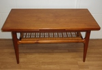 1960s Danish Teak Extending Coffee Table by Trioh