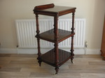 Regency Mahogany 3 tier Whatnot / Etagere / Buffet