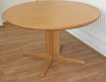 1960s Light Oak Danish Dining Table
