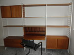  Ladderax 3 Bay Teak Unit by Staples