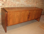 1970s Dyrlund Executive Tambour Credenza