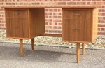 Mid-20th Century Walnut Kneehole Desk