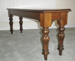 C1890 Carved Oak Hall Bench