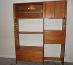 Staples Teak Ladderax 2 Bay Unit