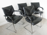 Set of 4 Cantilever Executive Chairs by Wilkhahn, Germany 