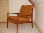 Grete Jalk Teak Danish Easy Chair