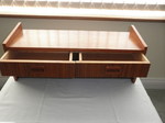 Danish Floating Teak Drawer Unit / Wall Shelf or Bedside Cabinet 