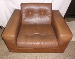Large Leather Armchair by Søren Nissen & Ebbe Gehl 