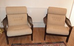 1960s Vintage 3 piece Lounge Suite: 3 Seat Sofa with 2 Armchairs 